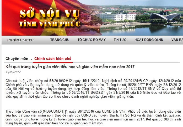 Thi tuyển giáo viên tại Vĩnh Phúc: Trượt như “ngả rạ” - Hình 2