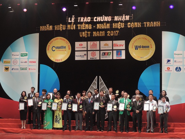 Công bố - Trao chứng nhận Nhãn hiệu nổi tiếng – Nhãn hiệu cạnh tranh năm 2017 - Hình 1