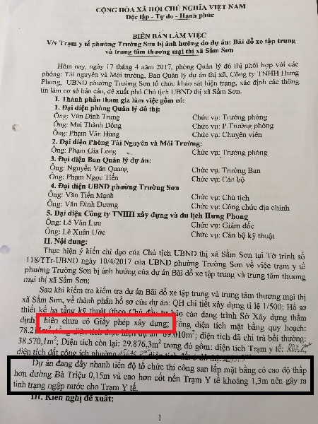 TP. Sầm Sơn (Thanh Hóa): Công ty Hưng Phong ngang nhiên thi công DA khi chưa được phép? - Hình 3