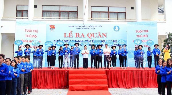 Hà Nội ra quân chiến dịch Thanh niên tình nguyện hè 2018 - Hình 1