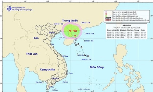 Áp thấp nhiệt đới trên Biển Đông di chuyển theo hướng Bắc, gió giật cấp 8 - Hình 1