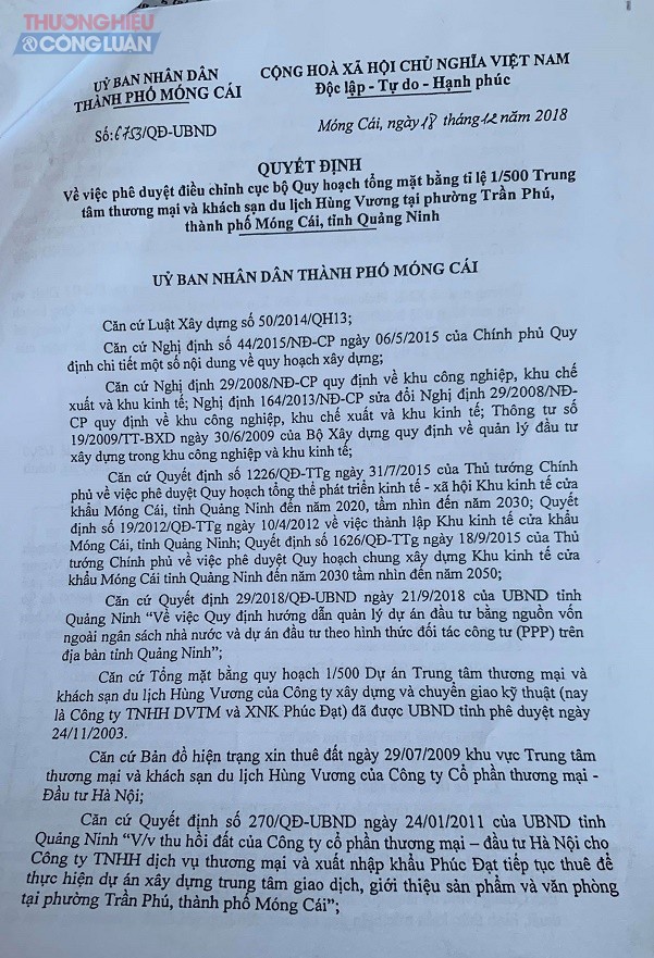 Móng Cái – Quảng Ninh: Vì sao không thu hồi dự án “ngủ đông” gần 2 thập kỷ? - Hình 2