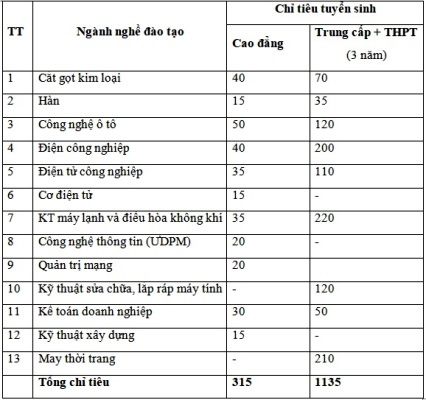 Trường CĐ nghề Vĩnh Phúc: Tuyển sinh, hướng nghiệp năm học 2019 - 2020 - Hình 2