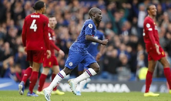 Kante ghi bàn rút ngắn tỷ số xuống còn 1-2 cho Chelsea