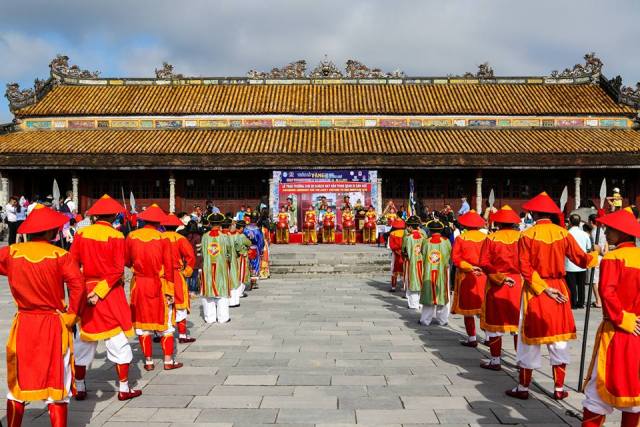 Một hoạt động nghi lễ tại Đại Nội- Huế