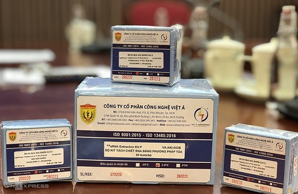 Kit test nhanh virus Sars-CoV-2 do Việt Nam sản xuất bước đầu đã xuất khẩu sang Ukraine và Phần Lan. (Ảnh minh họa: KT)