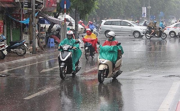 Hà Nội trời chuyển rét, mưa trên diện rộng