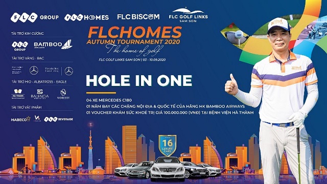 Golfer Nguyễn Thanh Anh – chủ nhân giải thưởng HIO 10 tỷ đồng của FLCHomes Autumn Tournament 2020.