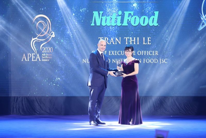 NutiFood lập “hat-trick” với 3 giải thưởng quốc tế châu Á. Ảnh: Nutifood