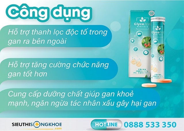 Những tác dụng trực tiếp của hoạt chất bên trong Glycofast hỗ trợ cải thiện được các tình trạng bị gan lâu năm