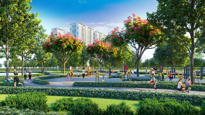 Hệ thống tiện ích ngoại khu phong phú và đa dạng của Hinode Royal Park đáp ứng nhu cầu sống xanh, sống khỏe của cư dân