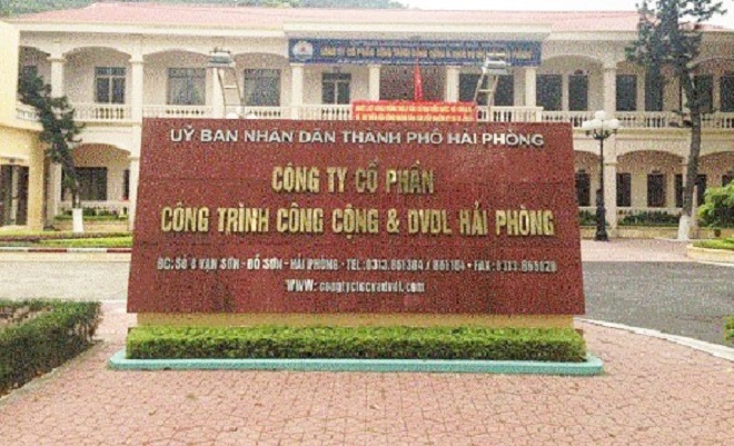 Công ty CP Công trình công cộng và dịch vụ du lịch Hải Phòng