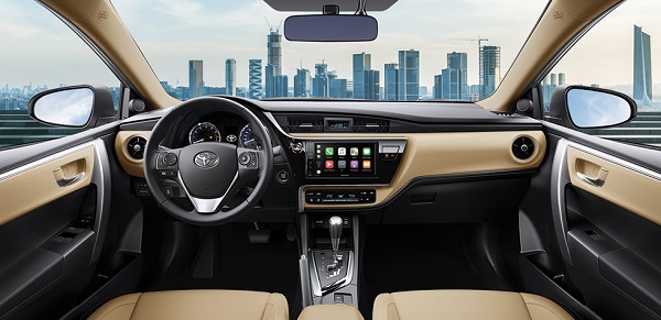 Nội thất của Toyota Corolla Altis