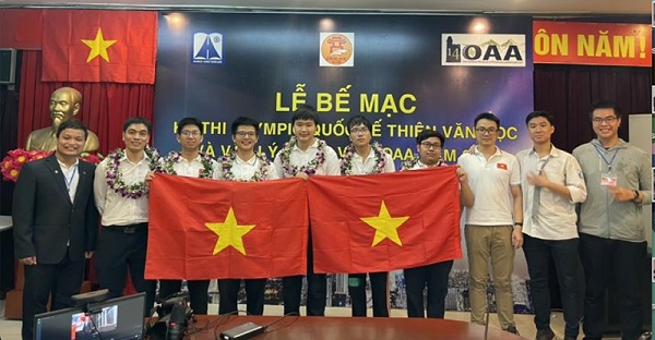 Đoàn học sinh Việt Nam đoạt 5 huy chương kỳ thi Olympic quốc tế IOAA 2021 (Nguồn ảnh tuoitrethudo.wwwiso.com)