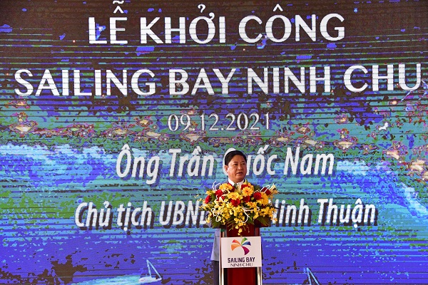 Ông Trần Quốc Nam- Chủ tịch UBND tỉnh Ninh Thuận phát biểu