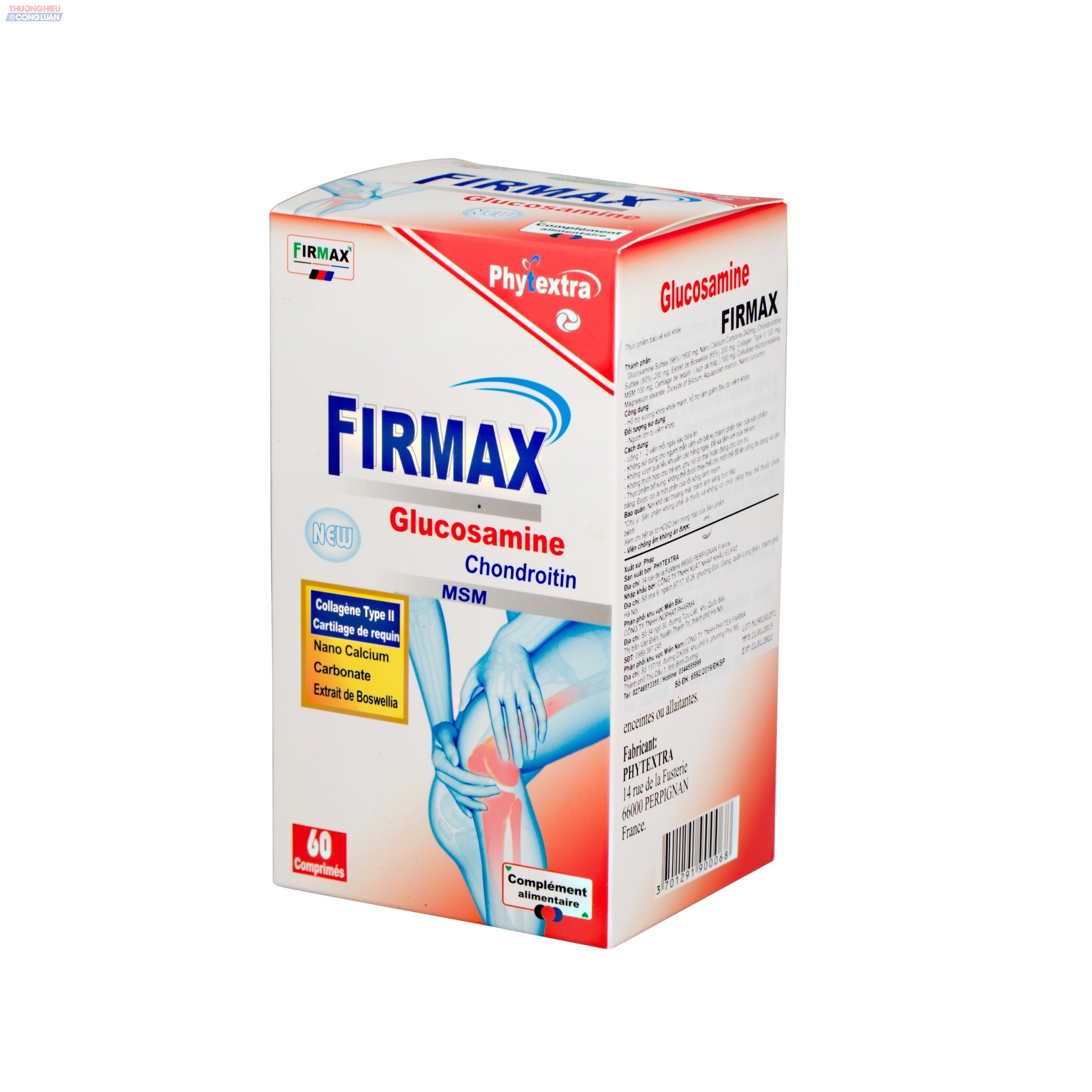 sản phẩm thực phẩm bảo vệ sức khỏe Firmax và Glucosamin Extra-GT không bảo đảm an toàn thực phẩm.