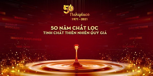 “50 năm chắt lọc tinh chất thiên nhiên quý giá” mỗi giọt dầu NAKYDACO đều là một viên ngọc tỏa sáng từ trái tim