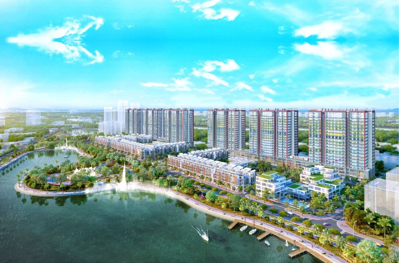 Tổ hợp chung cư Khai Sơn City tọa lạc trong khu vực có vị trí kết nối vùng hoàn hảo của bờ Đông Hà Nội (ảnh Chủ đầu tư)