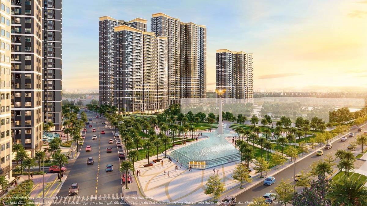 Quảng trường Golden Eagle dự kiến hoàn thành sẽ là một trong những tiện ích thu hút cư dân Vinhomes Grand Park