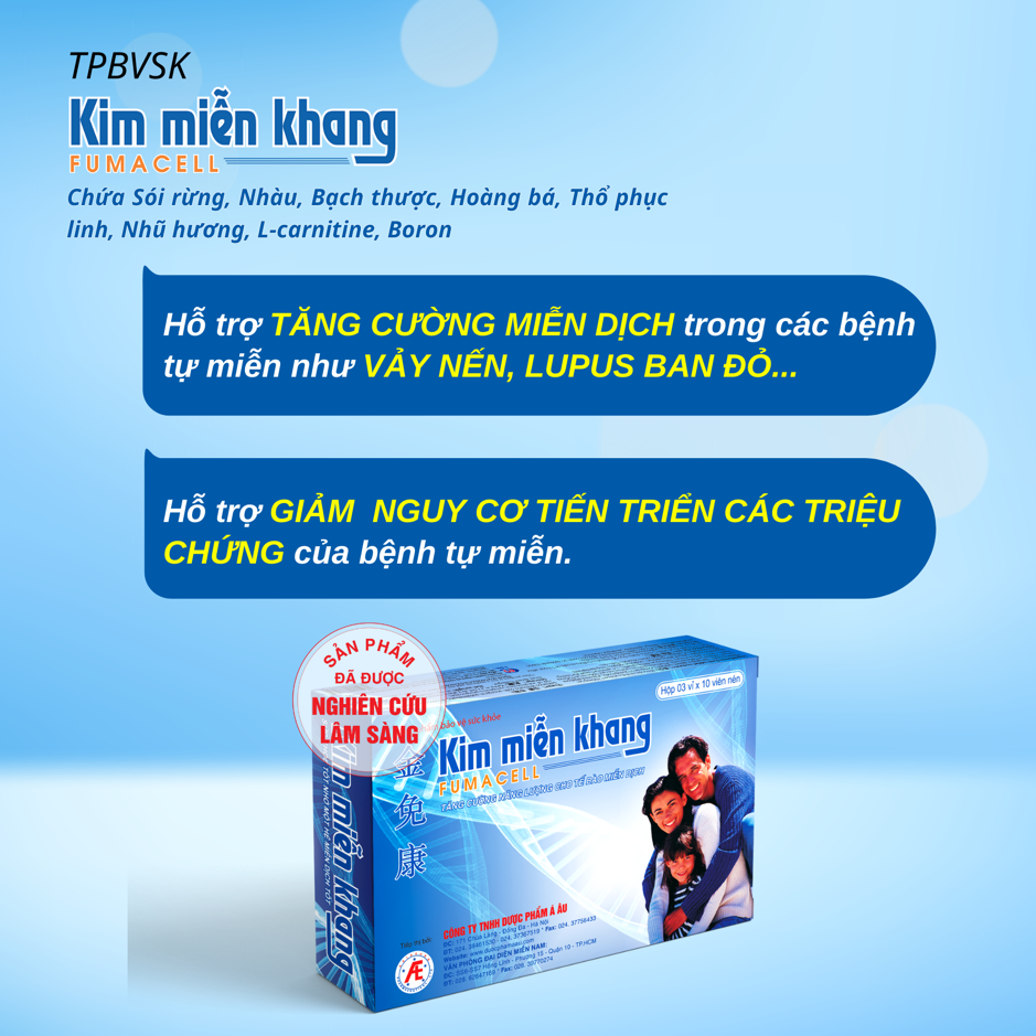 Viên uống thảo dược Kim Miễn Khang - điều hòa miễn dịch, hỗ trợ cải thiện vảy nến móng tay từ bên trong