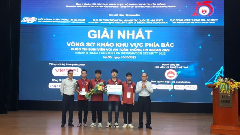 Đội đạt giải Nhất vòng sơ khảo khu vực phía Bắc