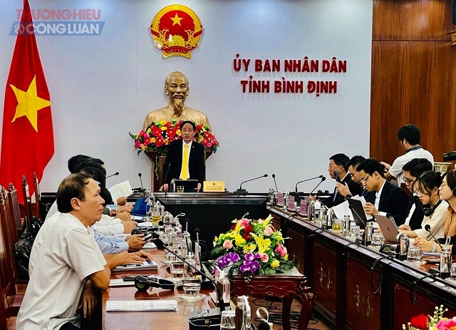 Quang cảnh Hội thảo tại điểm cầu Bình Định.