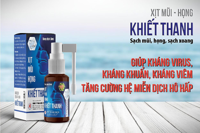 Xịt mũi họng Khiết Thanh giúp cải thiện triệu chứng, phòng ngừa viêm xoang hiệu quả, an toàn