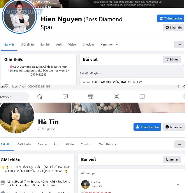 Ảnh màn hình facebook