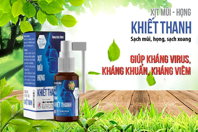 Xịt mũi họng Khiết Thanh giúp cải thiện triệu chứng sổ mũi, ngạt mũi hiệu quả