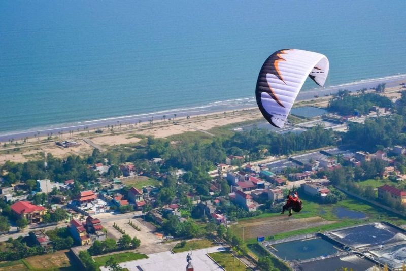 Trải nghiệm dù lượn tại Hoằng Hoá