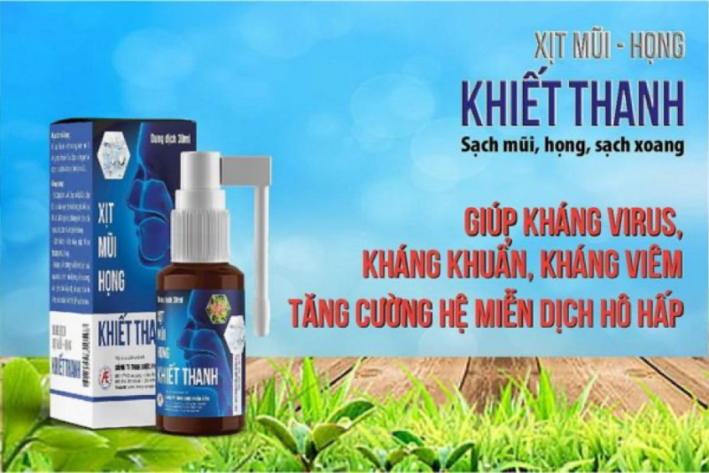 Xịt mũi họng Khiết Thanh có thành phần chính là Hinokitiol