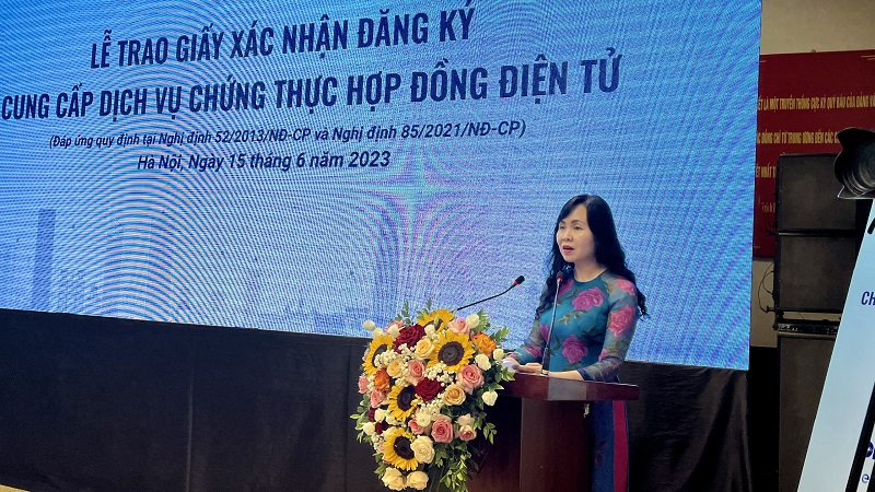 Cục trưởng Cục Thương mại điện tử và Kinh tế số Lê Hoàng Oanh