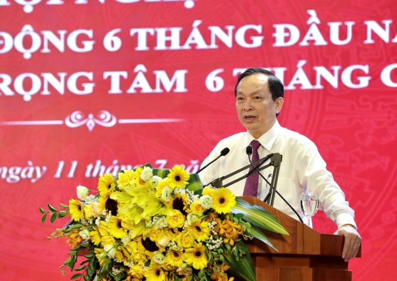 Phó Bí thư Ban cán sự Đảng, Phó thống đốc thường trực Ngân hàng Nhà nước Việt Nam Đào Minh Tú - phát biểu chỉ đạo Hội nghị