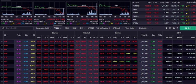 Kết phiên giao dịch ngày 11/9, VN-Index giảm 17,85 điểm (-1,44%) về mức 1.223.64 điểm.