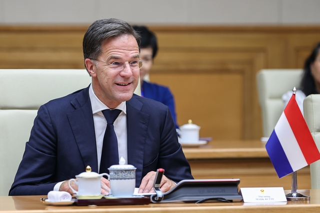 Thủ tướng Mark Rutte khẳng định, Việt Nam là đối tác ưu tiên, quan trọng của Hà Lan tại khu vực Ấn Độ Dương-Thái Bình Dương - Ảnh: VGP/Nhật Bắc