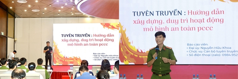 Hoạt động tuyên truyền hướng dẫn an toàn PCCC.