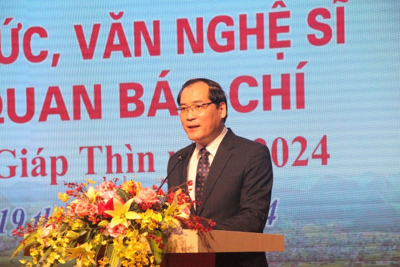 Phó Chủ tịch Thường trực UBND tỉnh Lạng Sơn Dương Xuân Huyên phát biểu khai mạc