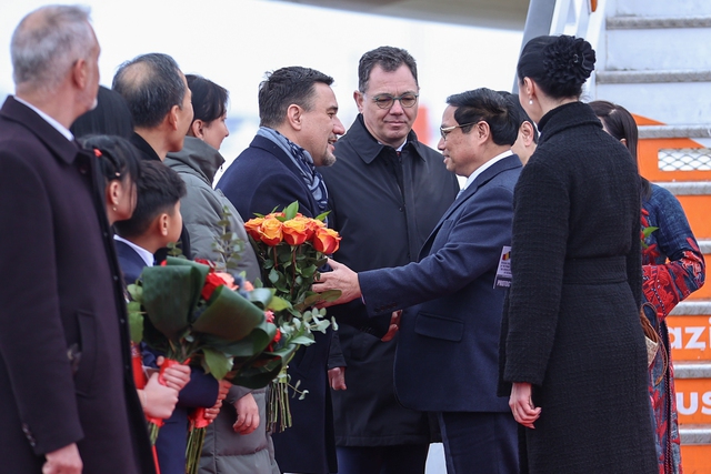 Chuyến thăm của Thủ tướng Phạm Minh Chính tới Romania lsần này là hoạt động trao đổi đoàn đầu tiên ở cấp Thủ tướng Chính phủ giữa hai nước sau 5 năm - Ảnh: VGP/Nhật Bắc