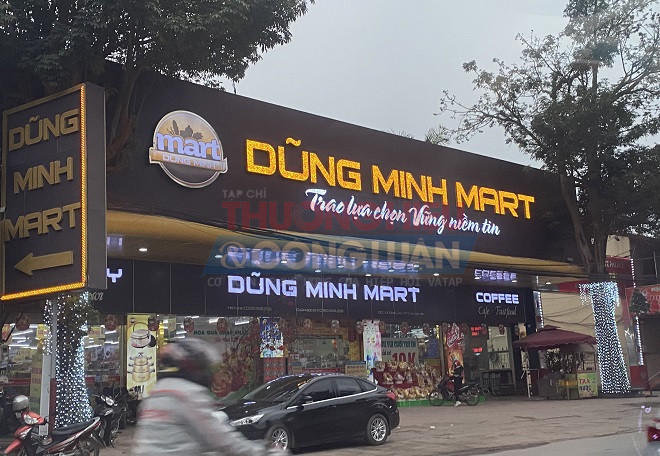 Siêu thị Dũng Minh Mart nằm trên địa bàn Thái Nguyên