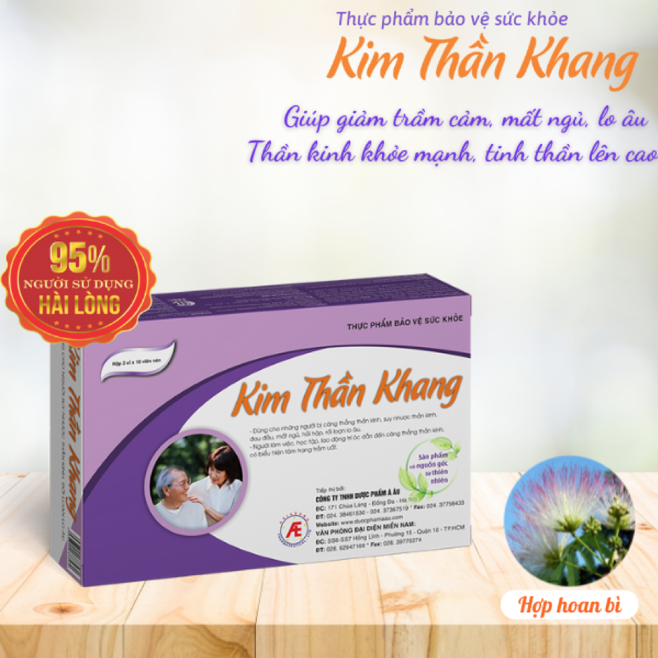 Kim Thần Khang - Giúp giảm trầm cảm mất ngủ lo âu, thần kinh khỏe mạnh, tinh thần lên cao