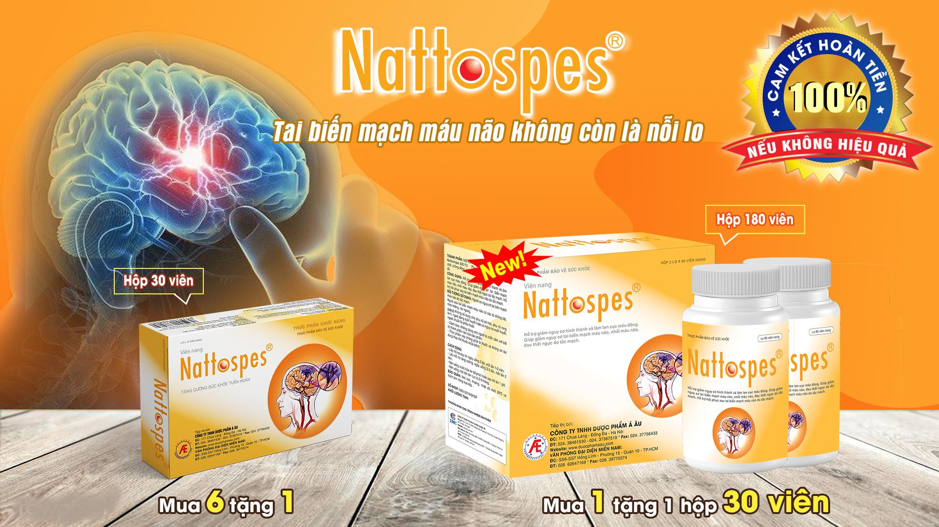 Nattospes hỗ trợ phòng ngừa đột quỵ não ở người trẻ hiệu quả