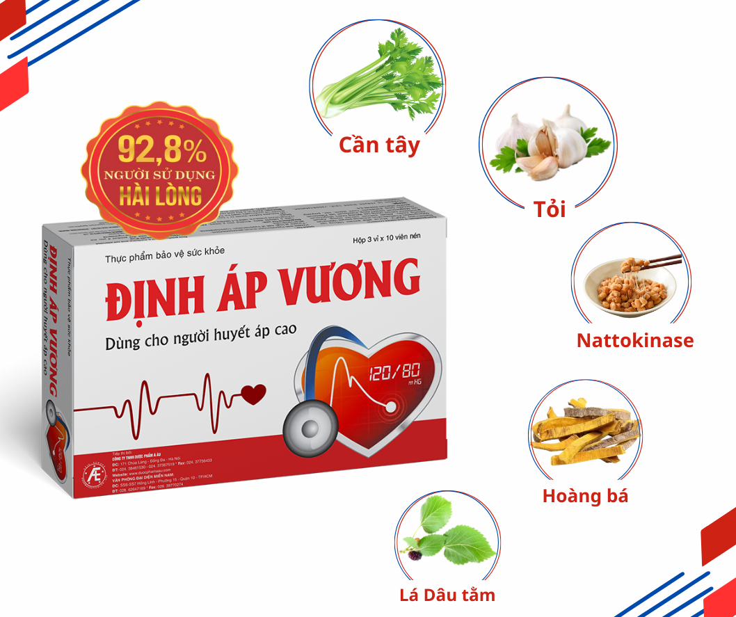 Định Áp Vương - Viên uống thảo mộc cho người huyết áp cao