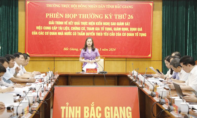 Đồng chí Lâm Thị Hương Thành, Phó Chủ tịch Thường trực HĐND tỉnh