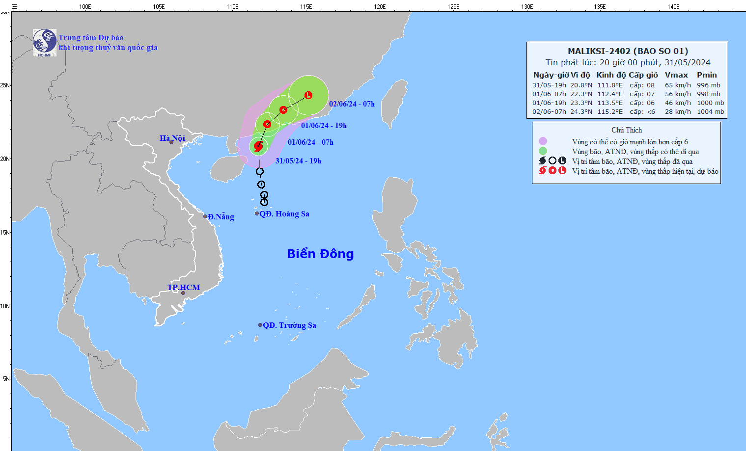 Đường đi của cơn bão