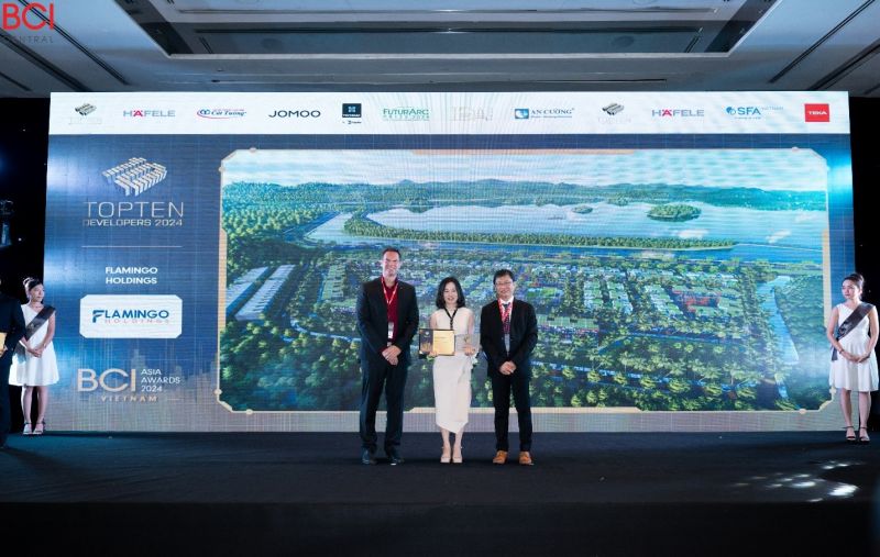 Đại diện Flamingo Holdings tại lễ trao giải BCI Asia Awards 2024