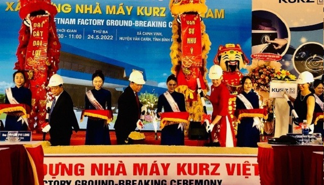 Dự án Nhà máy Sản xuất nhũ và màng mỏng công nghệ cao của Tập đoàn Kurz (CHLB Đức) tại Bình Định. Ảnh: Viết Hiền