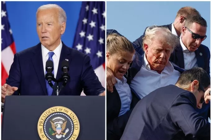 Tổng thống Mỹ Joe Biden lên án vụ nổ súng làm ông Trump bị thương. (Nguồn: Getty)