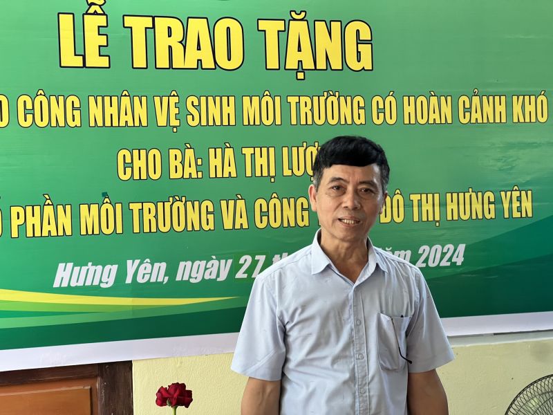 Ông Nguyễn Lương Bằng, Bí thư Đảng ủy xã đã thay mặt cho Đảng ủy, HĐND, UBND, MTTQ Việt Nam xã Phương Chiểu phát biểu