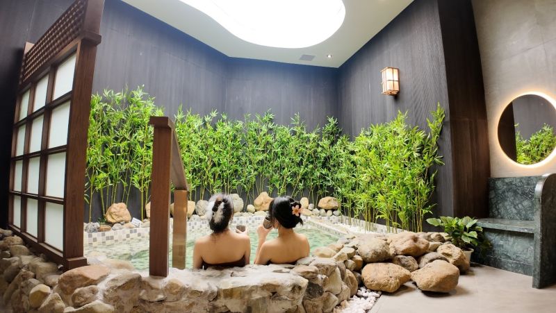 Khu tắm khoáng Onsen thư giãn tại Sonasea Spa