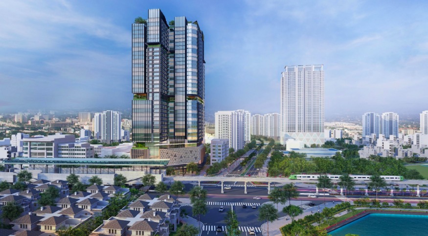 Phối cảnh dự án Hồ Tùng Mậu Tower.